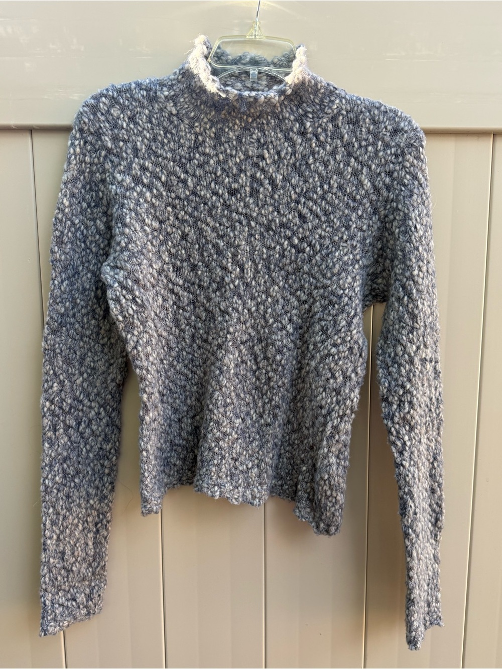 Halogen Knit Sweater Grey Medium Wool Blend